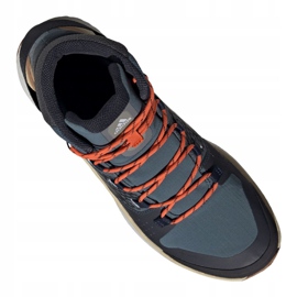 Buty adidas Terrex Folgian Mid Gtx M EF6766 brązowe czarne pomarańczowe szare 3
