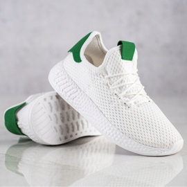 Bona Lekkie Tekstylne Sneakersy białe 1