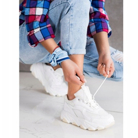 Bella Paris Sneakersy Na Platformie białe 1