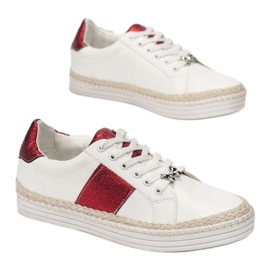 Vices 9169-19 White Red 36 41 białe czerwone 1
