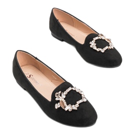 Czarne mokasyny damskie Brille 1