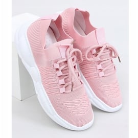 Buty sportowe skarpetkowe różowe LA40 Pink 1