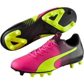 Buty piłkarskie Puma evoSPEED 5.5 Tricks Fg M 10359601 różowe 4