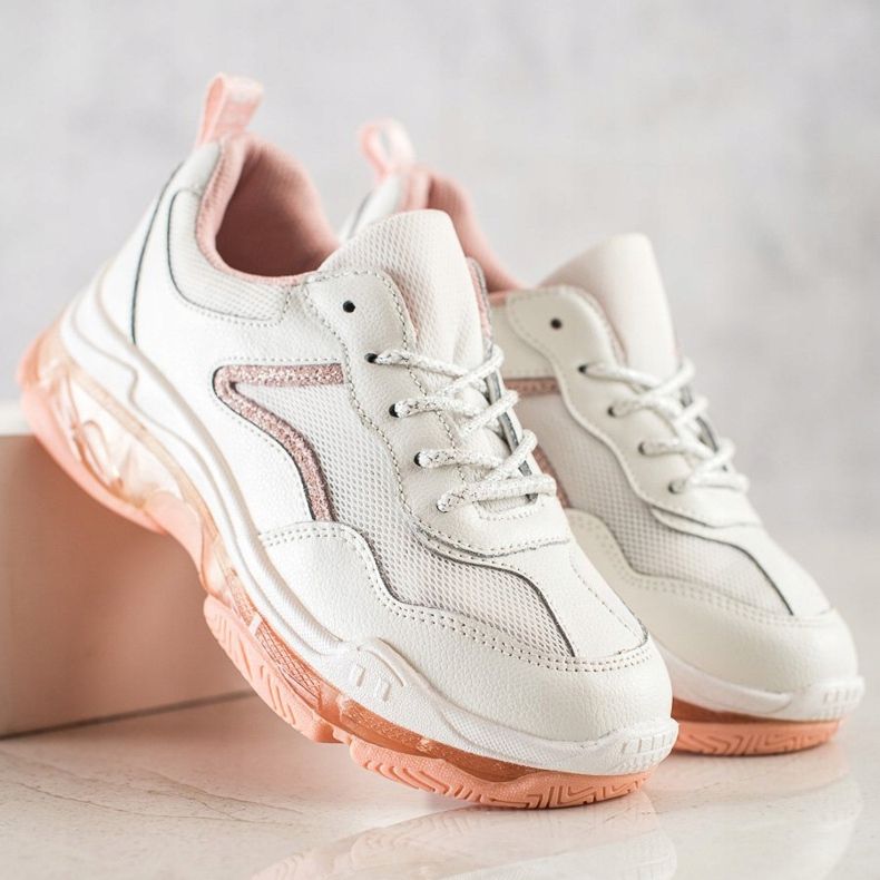 Goodin Sneakersy Ze Skóry białe 1