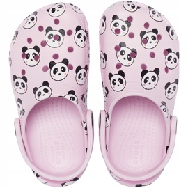 Crocs dla dzieci Classic Panda Print Clog jasnoróżowe 206999 6GD 1