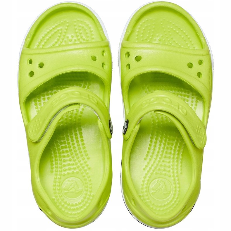 Crocs sandały dla dzieci Crocband Ii Sandal limonkowo-czarne 14854 3T3 zielone 1