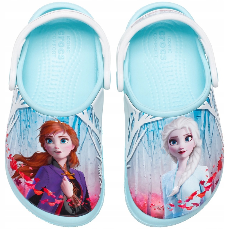 Crocs dla dzieci Fl Ol Disney Frozen 2 Clog błękitne 206167 4O9 niebieskie wielokolorowe 1