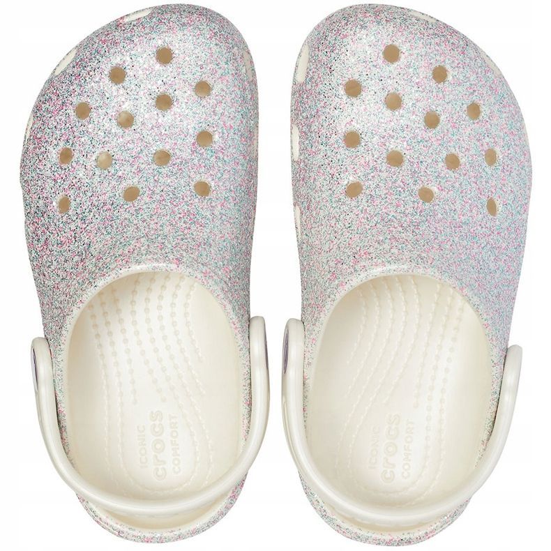 Crocs dla dzieci Classic Glitter Clog kolorowe 205441 159 wielokolorowe 1