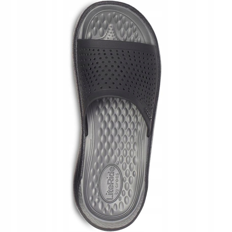 Crocs klapki Literide Slide czarno-szare 205183 0DD czarne 1