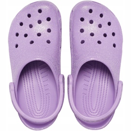 Crocs damskie Classic Glitter Clog fioletowe 205942 5PR 1