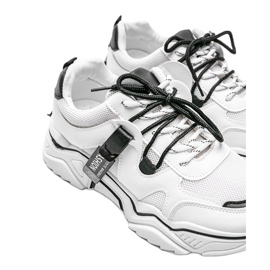 Biało czarne sneakersy sportowe Kenia białe 3