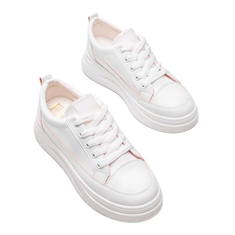 Białe tenisówki na grubej podeszwie Kelsi 1