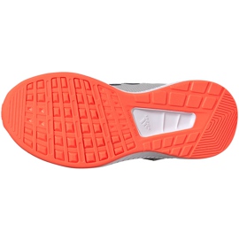 Buty dla dzieci adidas Runfalcon 2.0 szare FZ0115 pomarańczowe 3