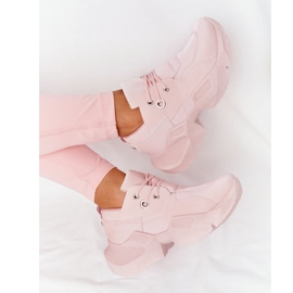 PS1 Damskie Sneakersy Na Masywnej Podeszwie Różowe Bubbly 4