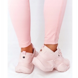 PS1 Damskie Sneakersy Na Masywnej Podeszwie Różowe Bubbly 1
