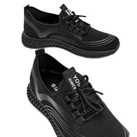 Czarne męskie obuwie sportowe casual Keven 3