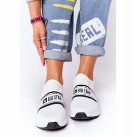 Sportowe Buty Slip-On Memory Foam Big Star HH274538 Białe 2