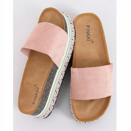 Klapki korkowe różowe LS015 Pink 1
