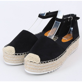Espadryle sandałki czarne 2138 Black 1