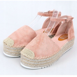 Espadryle sandałki różowe 2138 Pink 1
