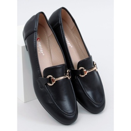 Mokasyny damskie czarne T392 Black 1