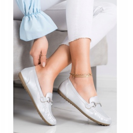 Queentina Eleganckie Mokasyny Z Cyrkoniami srebrny 1