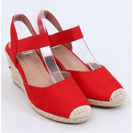 Espadryle na koturnie czerwone 9R50 Red 1