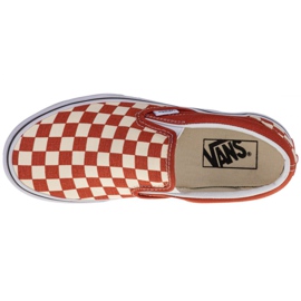 Buty Vans Classic Slip-On W VN0A4U38WS21 białe pomarańczowe 2