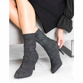 Sabatina Wiosenne Botki Na Szpilce czarne 1