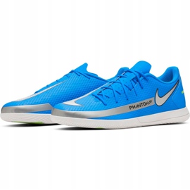 Buty piłkarskie Nike Phantom Gt Club Ic niebieskie CK8466 400 3