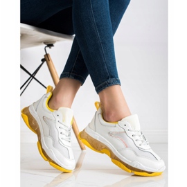 Goodin Sneakersy Ze Skóry białe 2