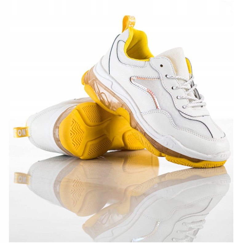 Goodin Sneakersy Ze Skóry białe 1