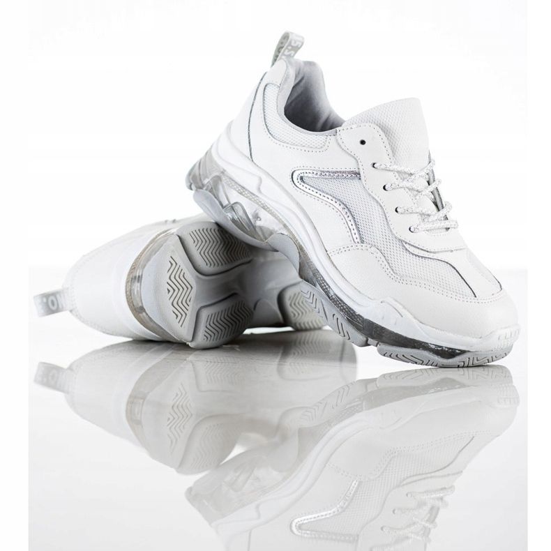 Goodin Sneakersy Ze Skóry białe 1