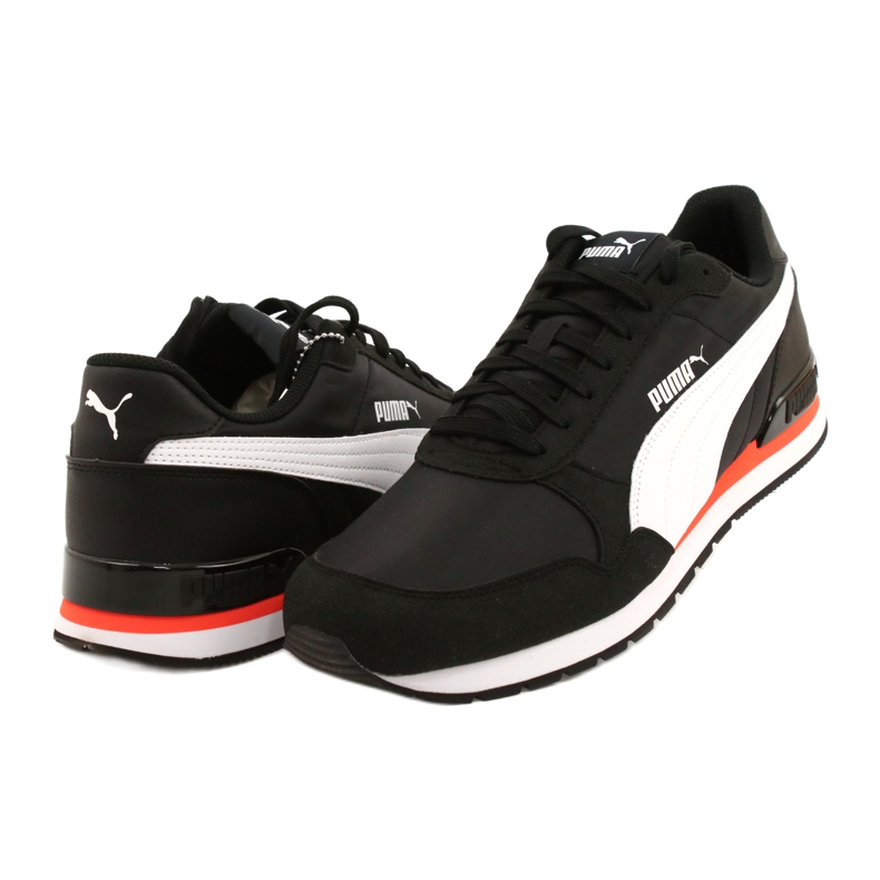 Buty Puma St Runner V2 Nl M 365278 33 białe czarne pomarańczowe 2