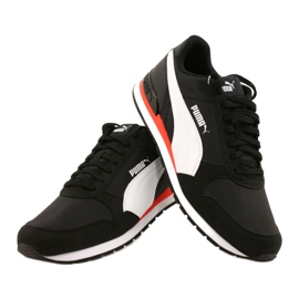 Buty Puma St Runner V2 Nl M 365278 33 białe czarne pomarańczowe 4