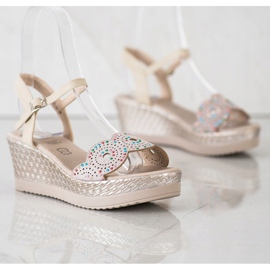 Kylie Casualowe Sandałki beżowy 2