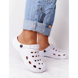 Flameshoes Damskie Klapki Białe Piankowe Eva 2