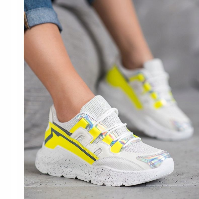 Seastar Sneakersy Z Brokatem białe wielokolorowe 2