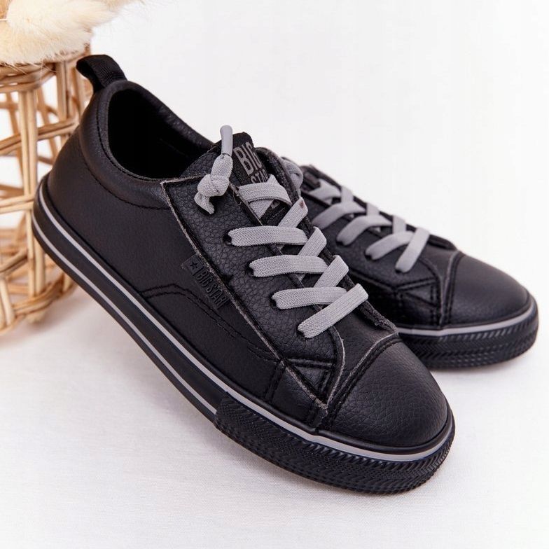 Dziecięce Trampki Eko-Skóra Big Star HH374038 Czarne 2