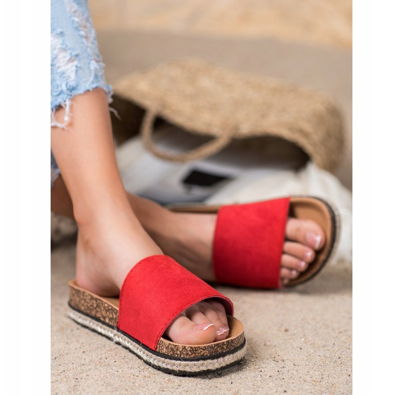 Czerwone Klapki VINCEZA 1