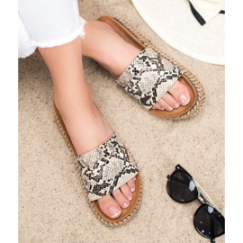 Comer Casualowe Klapki Na Platformie wielokolorowe 1