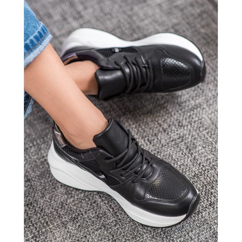 Weide Lekkie Czarne Sneakersy 1