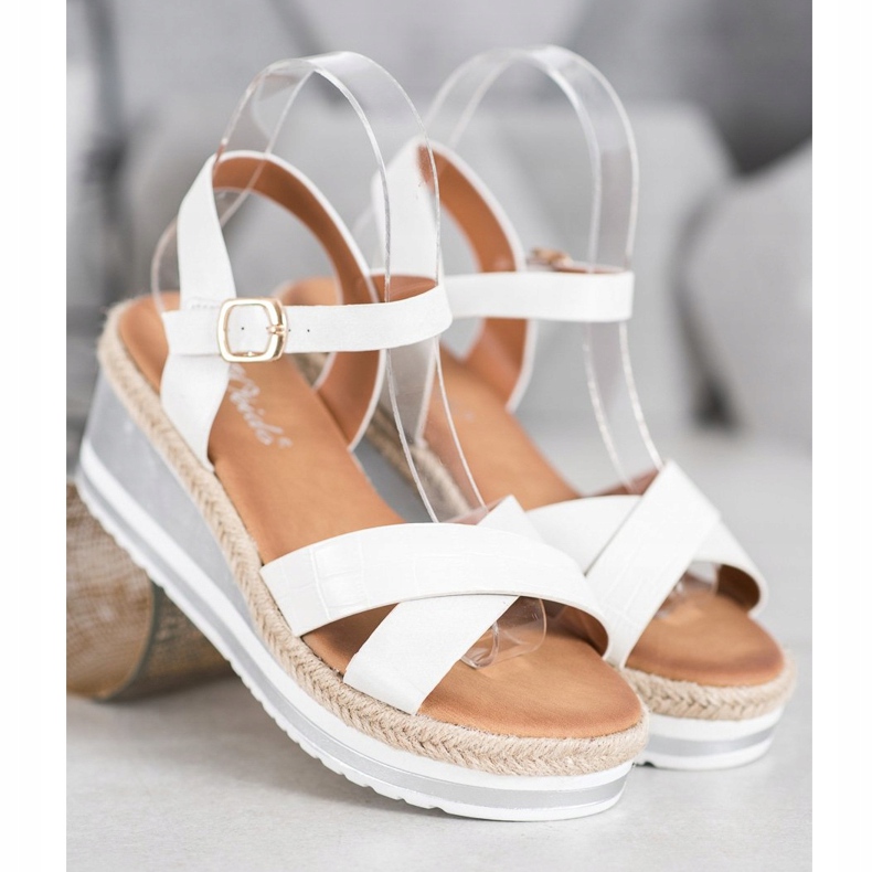 Weide Białe Koturny Z Eko Skóry 1