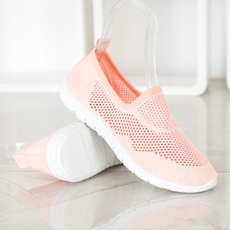 Bona Ażurowe Slipony pomarańczowe 1