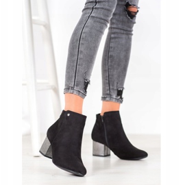 Goodin Czarne Botki Z Zamszu 1