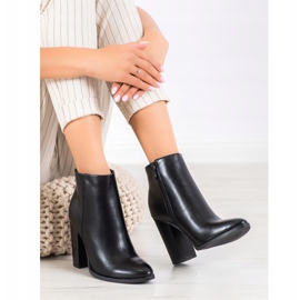 Seastar Klasyczne Botki Na Słupku czarne 2