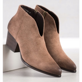 Krótkie Botki VINCEZA beżowy 2