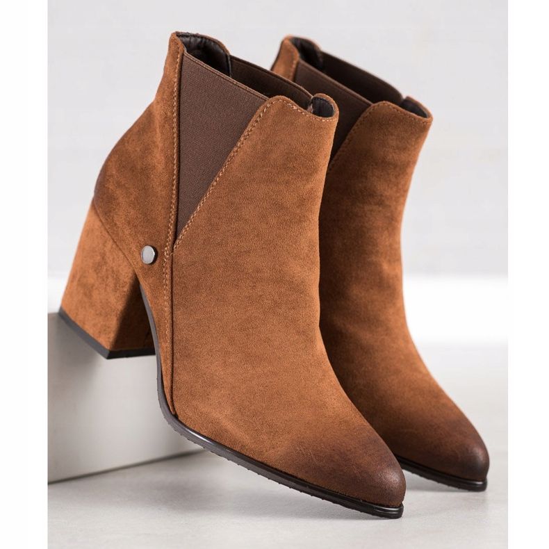 Brązowe Botki VINCEZA 1