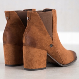 Brązowe Botki VINCEZA 2