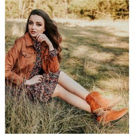 Cm Paris Zamszowe Kowbojki brązowe 2